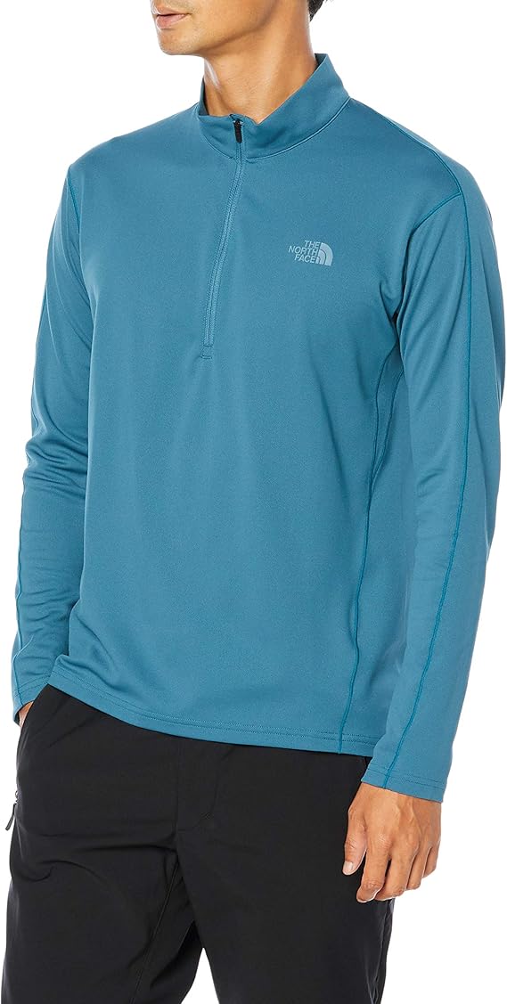 the north face 北面 t恤 长袖 速干轻便 拉链 男士 蓝色 m 【the